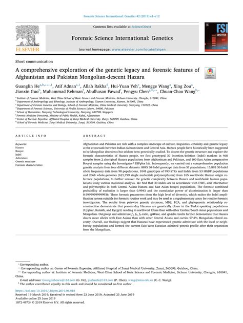 A comprehensive exploration of the genetic legacy and forensic .